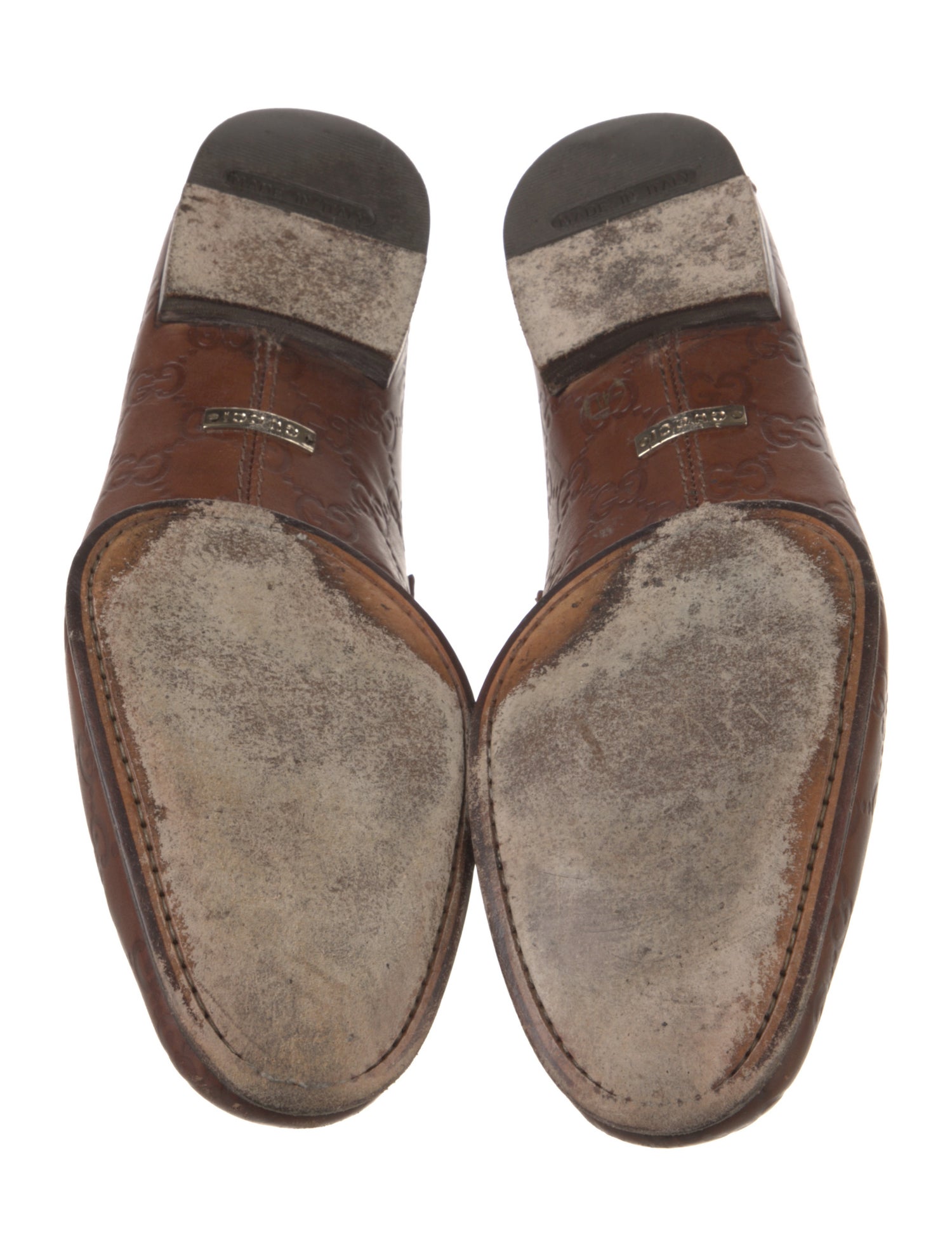 Gucci Horsebit Accent Leather Dress Loafers